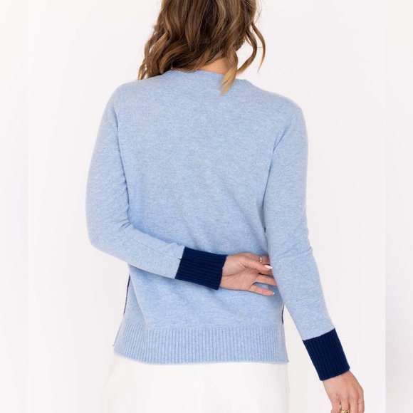 Pura Cashmere • Cashmere Contrast Crew - Picture 8 of 12